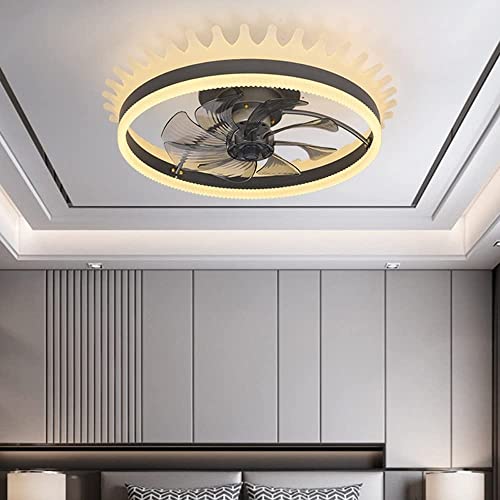 Ventilateur de plafond avec lampe et télécommande pour salon et bureau - 4