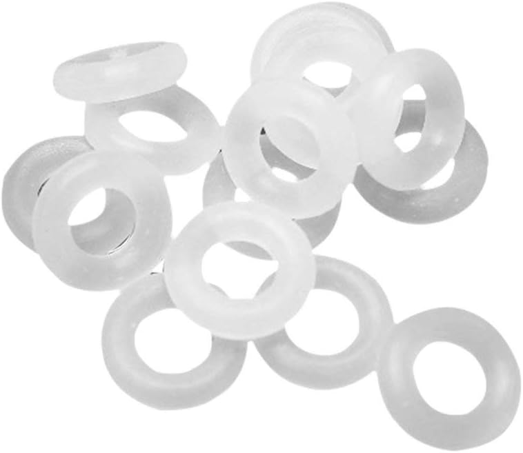 110 Pcs White Rubber Keycaps O-Ring Switch Shock Absorbers for Cherry Keyboards MX Keyboards Shocks Key Cap Ring Replacement – White