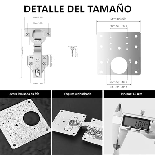 Consejos y comparativas para Comprar Bisagras para puertas de acrilico los 10 mejores. 20 Imagen adicional