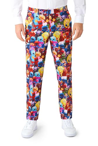 Opposuits Men's Sesame Street Suit - Official Suit - Slim Fit - Including Blazer, Pants and Tie - Multicolor4