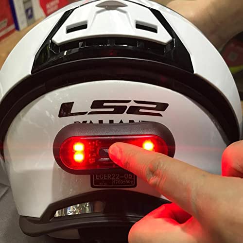 STEEL MATE H2 Wireless Helmet Brake Light Rechargeable LED STEEL - Foto 6