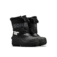 Sorel Unisex Kids Commander Snow Boot, Black Charcoal, 10 UK Child