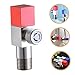 COOLHIYA Metal Toilet Water Valve 1/2 Angle Stop Valve for Bathroom Shut-off Cold Water Angle Stop Tool