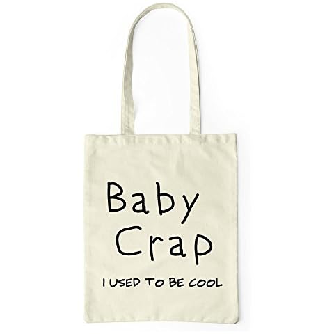 Baby Crap Used To Be Cool Tote Bag One Size Natural New Mum Baby Shower Maternity Leave Joke Gift Cover