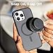 ​​​​​​​​PopSockets Kick-Out Grip for MagSafe, Phone Grip with Built-in Phone Stand, Adjustable Kickstand for Portrait or Landscape, Strong Magnetic Hold, Wireless Charging Compatible - Black