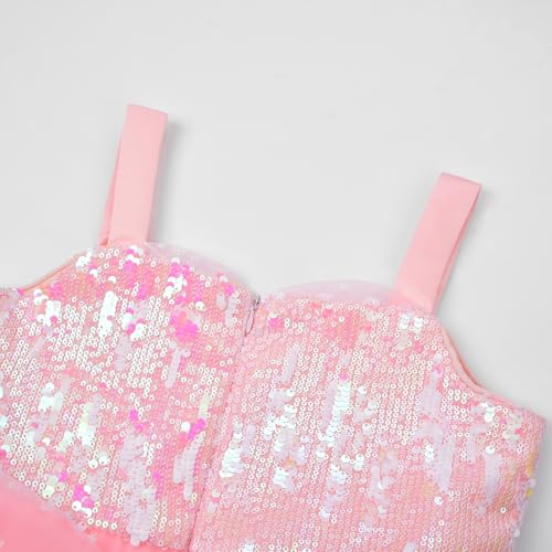 Disfraz de Bruja para Niñas en Rosa con Lentejuelas miniatura 5