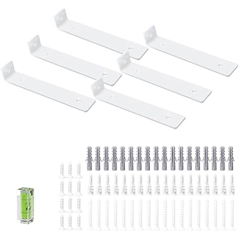 Parsca White Heavy Duty Shelf Brackets Cover