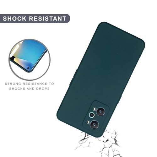 Image of SPRIG Compatible with Realme GT 2 Premium FlexTone (TPU) Back Cover Drop Tested Shock Proof Mobile Case for Men, Women, Boys and Girls with Camera Protection (Dark Green)