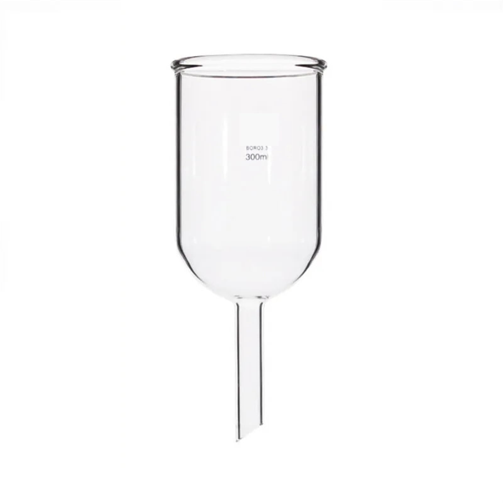 Embudo cilíndrico de vidrio transparente de 50 ml a 1000 ml (equipo de laboratorio)(500ml)