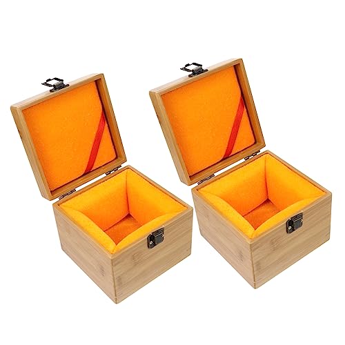 EXCEART 竹と木製の包装箱 ポータブル 小さい スリム ピンク 形をした 収納