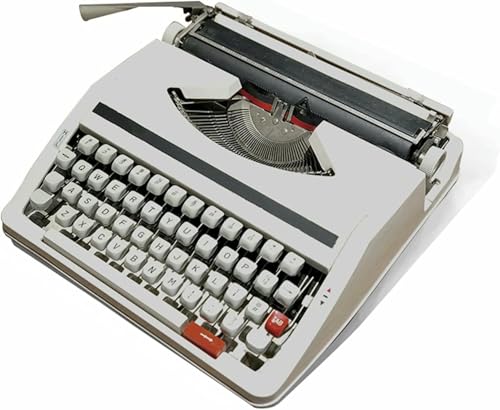 SUHBFNOL Máquina De Escribir Mecánica Antigua, No Nueva, Recompra De Colección Privada, con Botones Y Escritura Clara, Producida En La Década De 1980