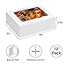 TOMNK 12pcs 8x6x2.5 Inches Bakery Boxes with Window, Cookie Boxes for Chocolate Strawberries, Donuts, Cupcakes, Muffins and Dessert
