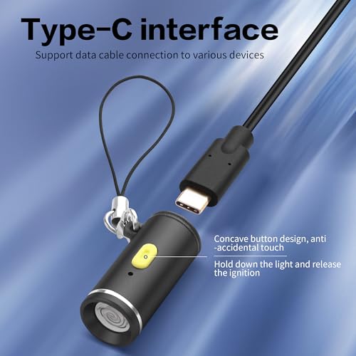 Encendedor eléctrico USB C YAODHAOD 2 unidades negro miniatura 3