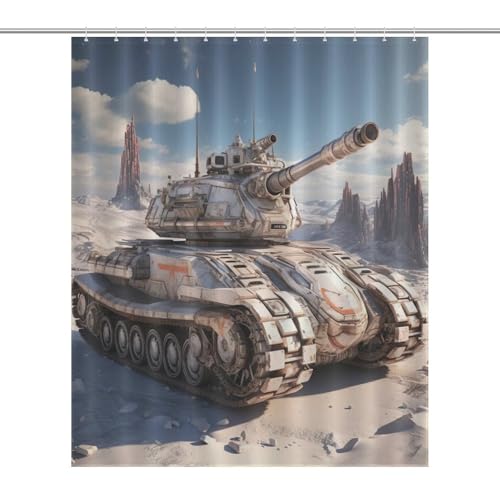 Rideau de douche tissus haut de gamme imperméable 152x183cm en polyester dense