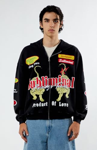 PacSun Men's Subliminal Racing Full Zip Hoodie2