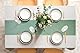 ANYUNKEY Vlies Tischläufer Eukalyptus Grün , Tischläufer Modern,Tischband Rolle, Table Runner Outdoor,Tischdeko für Geburtstage & Hochzeiten, Taufe , Kommunion und Festtafeln,30 cm x 25 m