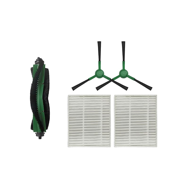5pcs Main side brush/filter compatible with i/Robot Combo Essential VAC/VAC 2 / Q052 (RVG-Y1 Y0112 / Y0140 / Y0110 Q0120 Q011) Robot vacuum cleaner spare parts (5pcs combo)