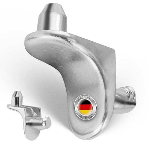 NIMA PARTS 20 soportes para el suelo, fabricados en Alemania, 20 unidades, color plateado