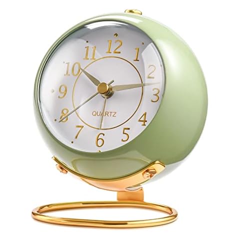 Tetino Analog Alarm Clock with Night Light Cover