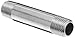 Polyconn PC113NB-425 Nickel Plated Brass Pipe Fitting, Nipple, 1/4" NPT Male, 2-1/2" Length (Pack of 10)