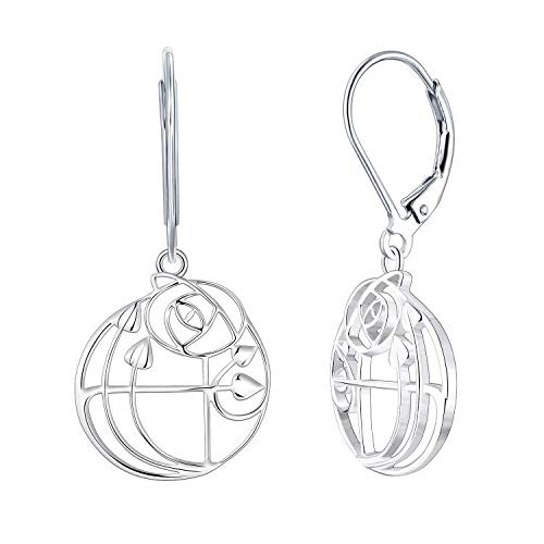 Yl Women Silver Drop Earrings 925 Sterling Silver Charles Rennie