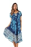 Riviera Sun Batik Tie Dye Summer Dress Beach Cover Up
