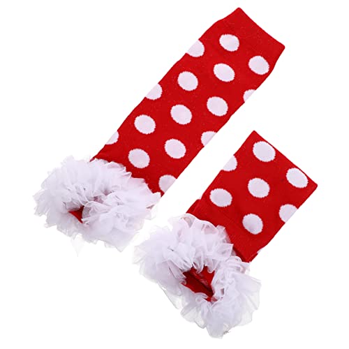 VANZACK Comfortable Cotton Leg Warmers 1 Pair Ruffle Leg Muffs Winter Boot Cuff Girls Warmer for Toddlers
