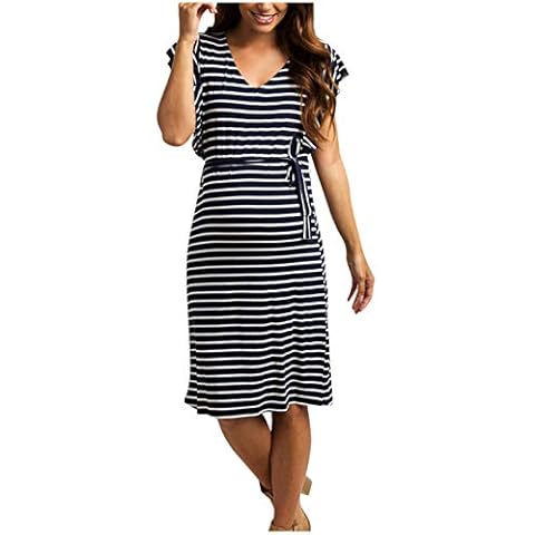 AMhomely Casual Maternity Breastfeeding Dress Cover