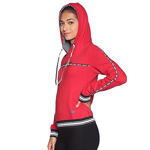Sweat à capuche imprimé femme molletonné chaud et doux