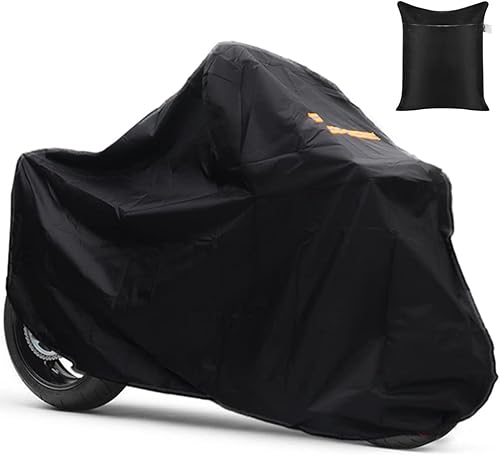 Skyour Funda de motocicleta 420D Oxford impermeable para motocicleta, cubierta protectora UV para exteriores, con mini bloqueo y bolsa de
