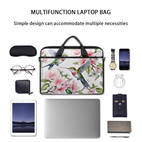 Bolso para portátil floral Watercolor Flower de 15 pulgadas miniatura 7