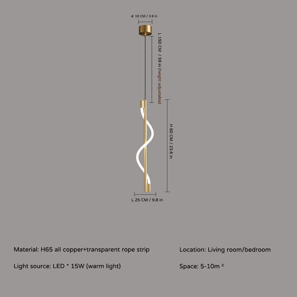 LED Pendelleuchte Modern Esstischlampe Hängelampe Kupfer Metall Hängeleuchten Höhenverstellbar Seilen Lichtschirm Kronleuchter Esszimmer küchen wohnzimmer Wärmes Licht Deckenbeleuchtung(Gold,1 head)