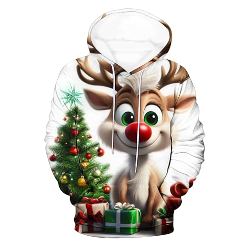 Weihnachts Hoodie Herren, Hässliche Weihnachten Sweatshirt...