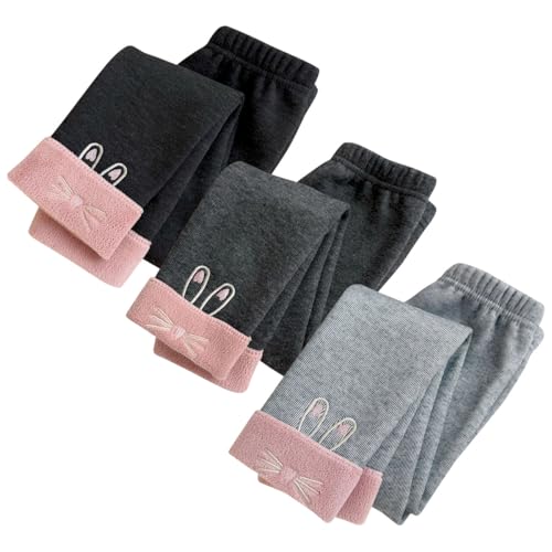 Leggings polaire fille pantalon hiver thermique pour l'école et les sorties de bébé 1-9 ans