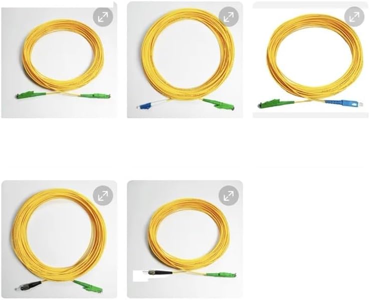 Pack of 5 E2000/A-SC LC FC ST A Patch Cable Single-Mode Single-Core 2 mm Fibre Optic Jumper E2000 Simplex SM 1 m 10 m 5 m 20 m 30 m 5 m E2000 APC-LC