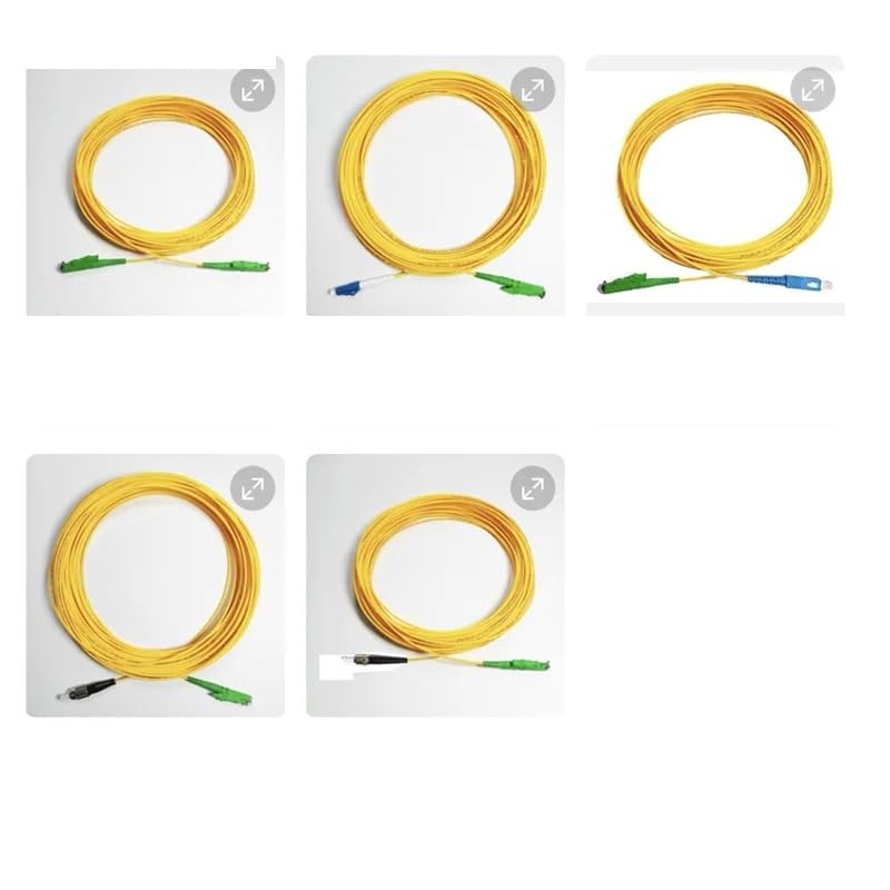 Jarretière optique E2000 APC LC monomode 5m simplex 2mm OS2 jaune