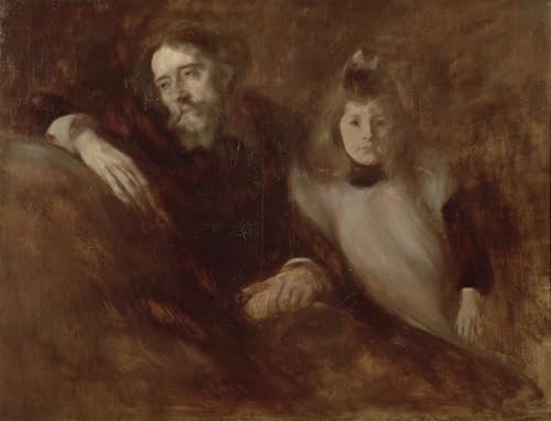 Affiche peinture Alphonse Daudet Eugène Carrière : tableau art abstrait salon 60x90
