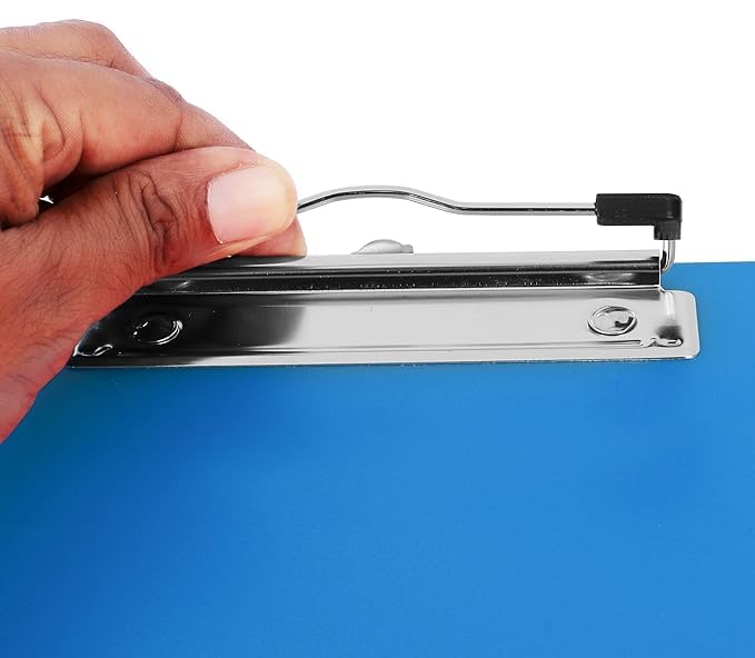 Image of Cubic Light Blue Premium Exam Clipboard - A4 Size Unbreakable Writing Pad for Students, Office & Competitive Exams