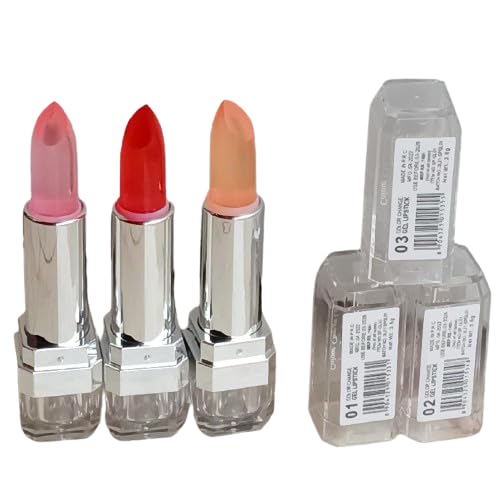 Steel Paris/HR Colour Change Gel Lipstick, Shimmery Finish, Long Lasting Waterproof (1-Red, 1-Pink, 1-Yellow, Pack of 3)-image-26