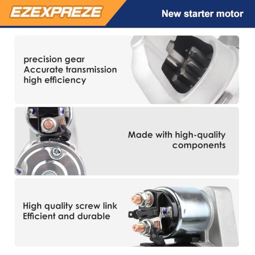 Image of Ezexpreze 19254 New Starter for 2013-2016 Dodge Dart 2.0L, 2013-2016 Dodge Dart 2.4L 1.4KW 12V CW 10T