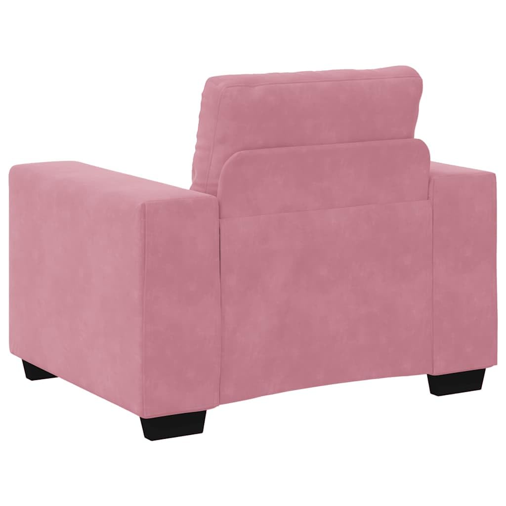 Fotel różowy aksamit 100 x 78 x 80 cm z wytrzymałą ramą ze sklejki i stali, wyściełany, funkcja relaksu, nie zajmuje dużo miejsca, do salonu, pokoju gościnnego i wszechstronnego zastosowania