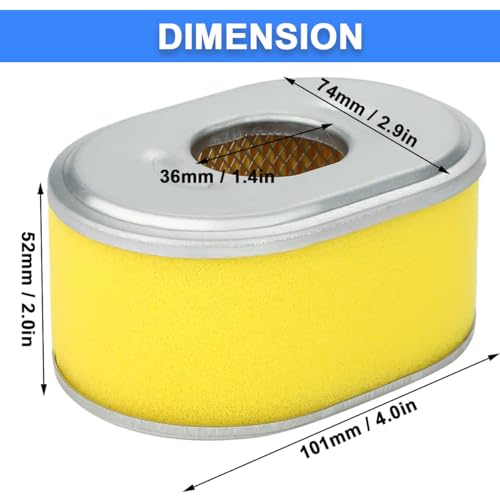 ZAMDOE 2 Pack GX110 Air Filter Compatible for Honda GX110 GX120 gx120k1 gx120t1 gx120u1 Engine Replaces # 17210-ZE0-505 17210-ZE0-822 - Image 2