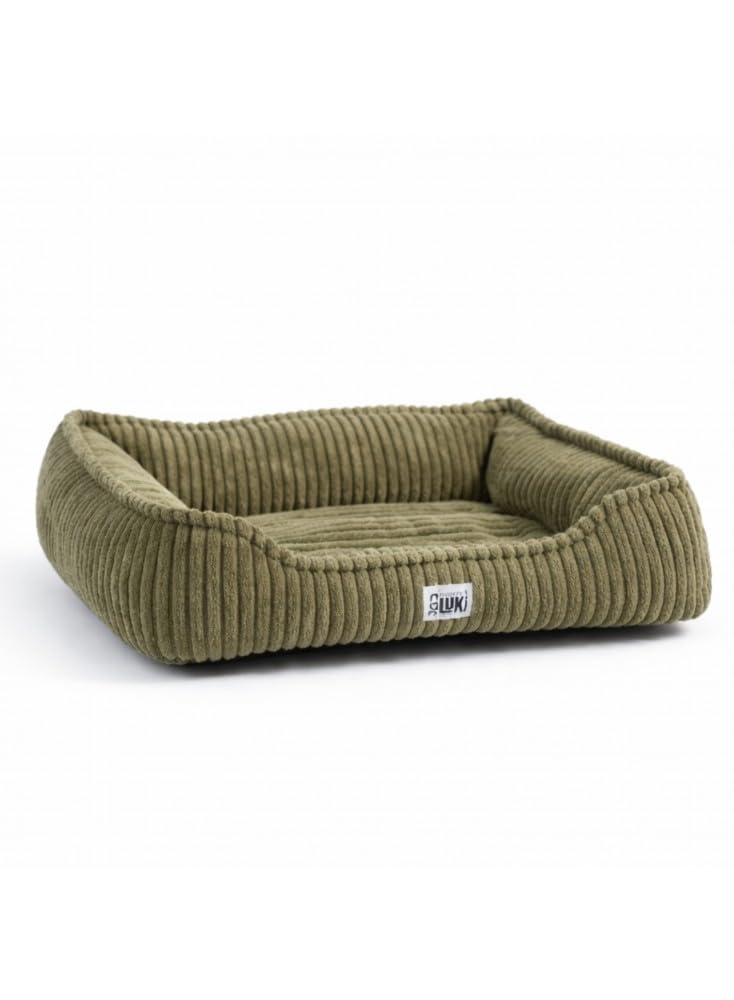Mon ami Luki - Panier rectangulaire antidérapant Velours côtelé - pour Chien - 100% Polyester
