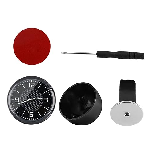 FUNOMOCYA 1 Satz Autouhr Dekoration Autoinnenraumuhr Miniatur-autouhr Universaluhr Fürs Auto Hergestellt Aus Langlebigen Und Robusten Metallmaterialien