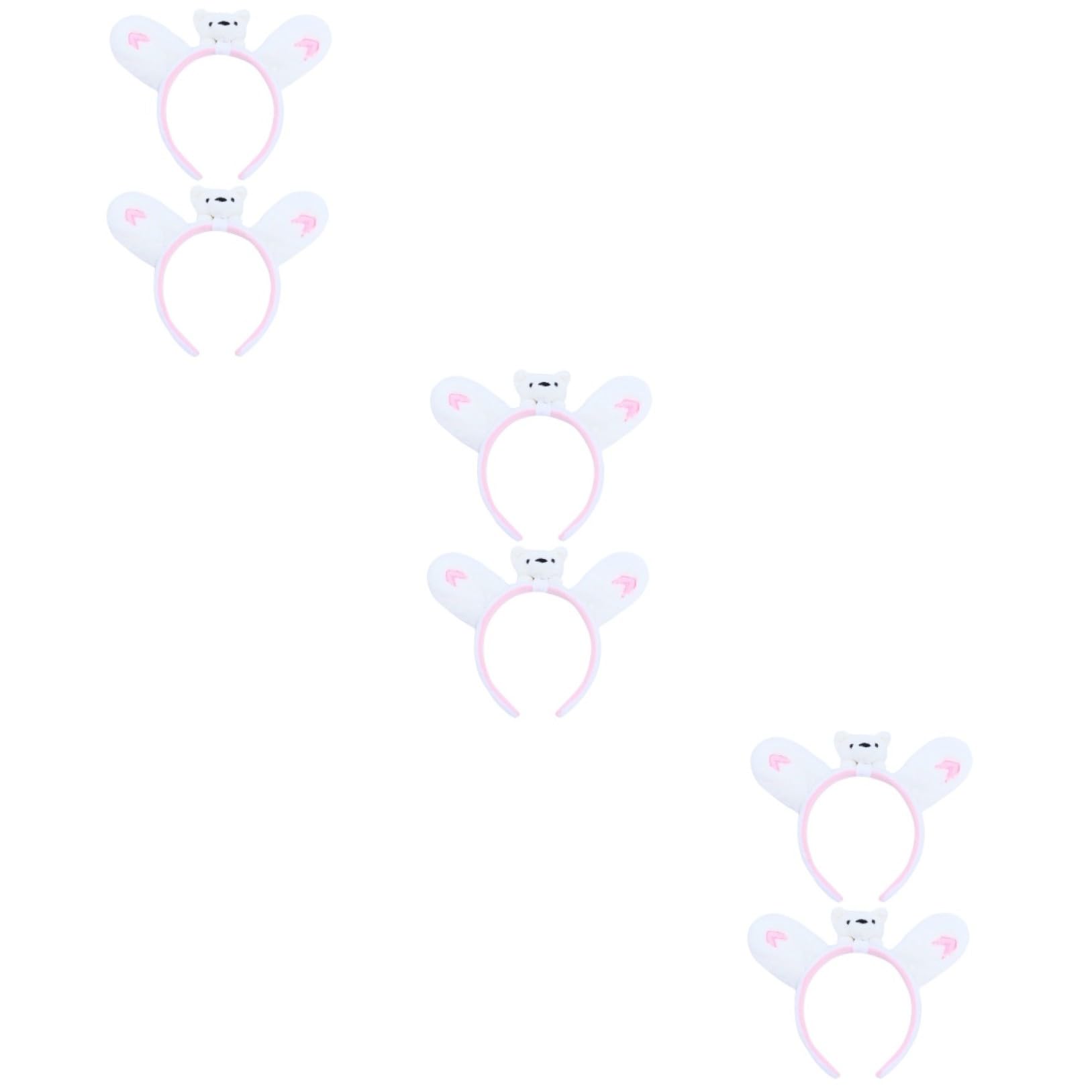 FOMIYES 6stücke Kreative Cartoon-haarreifen Mit Lustigem Bären-design Haarschmuck Partys Cosplay Und Besondere Anlässe Für Frauen Und Mädchen