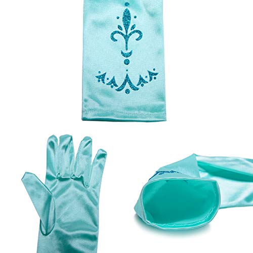 Joy Join Little Girls Princess Gloves(Solid Color Long Elbow Length) For Birthday,Wedding,Holiday,Costume Party3