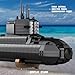 Gonli Nuclear Submarine Building Sets 1498PCS Military Submarine Building Blocks Toys with LED Lights WW2 Decor Battleship Model Kit for Army Enthusiasts, Adults & Boys