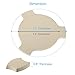 Unicook Smoking Stone for Akorn Kamado, Large Big Green Egg, Heavy Duty Cordierite Heat Deflector Stone 17 Inch, Charcoal Grill and Smoker Heat Diffuser Plate, Compare to Char-Griller 6201