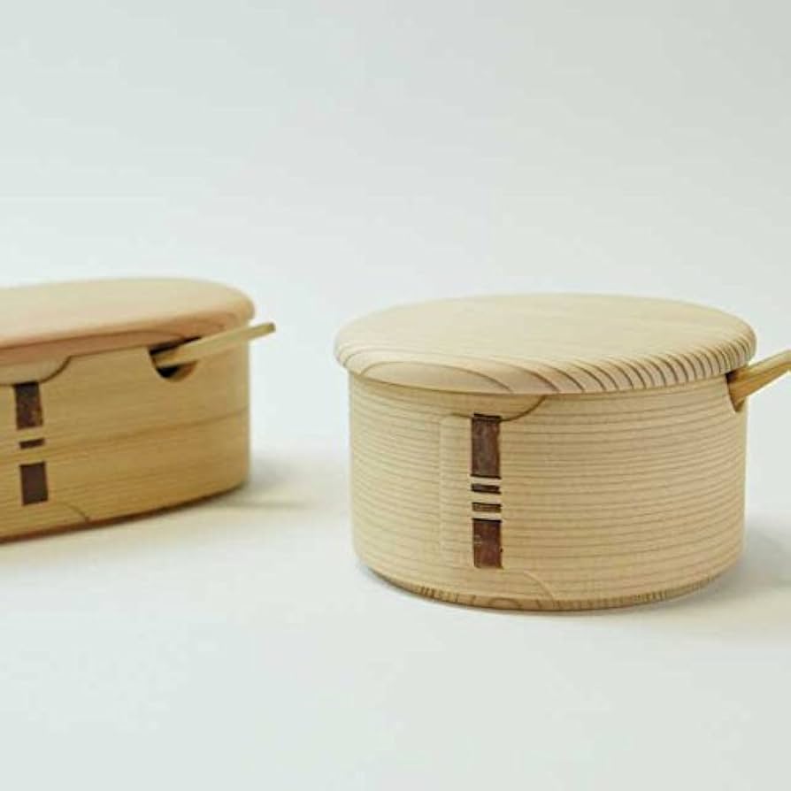 柴田慶信商店　バターケース　曲げわっぱ バターケース（丸）｜曲げわっぱ｜柴田慶信商店｜紡ぎ舎（つむぎや）