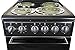 Premium Levella PRE2027GB 20 in Freestanding Electric Range with 4 Coil Burners and 2.2 Cu. Ft. Single Oven Capacity with Lower Storage Drawer in Black